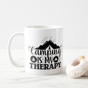 Camping Is My Therapy  Coffee Mug