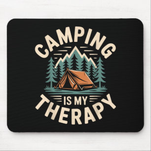 Camping is my therapy funny camper  mouse pad