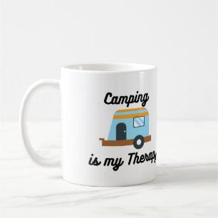 Camping is My Therapy on a Coffee Mug