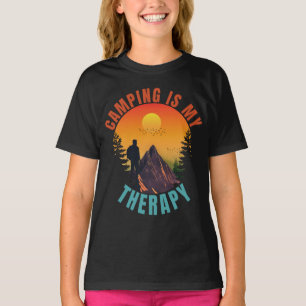 Camping is my therapy outdoor vacation gift T-Shirt