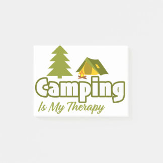 Camping Is My Therapy Post-it Notes