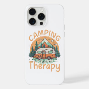 Camping Is My Therapy Summer Vacation Family iPhone 15 Pro Max Case
