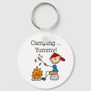 Camping is Yummy Tshirts and Gifts Keychain