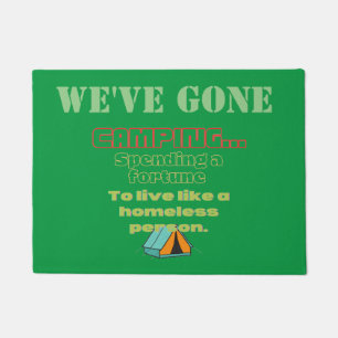 camping joke for dad doormat