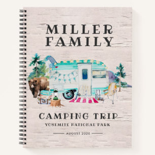 Camping Journal   Custom Road Trip Journal
