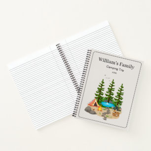 Camping Journal With Camping Illustration