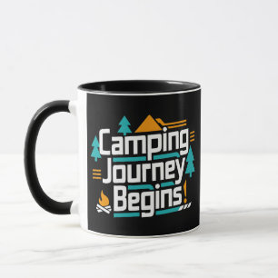Camping Journey Begins, Adventures Await  Mug