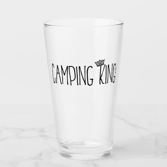 “Camping King” Glass (Front)