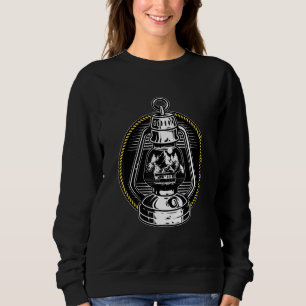 Camping Lamp I Nature Travel Caravan Motorhome Oil Sweatshirt