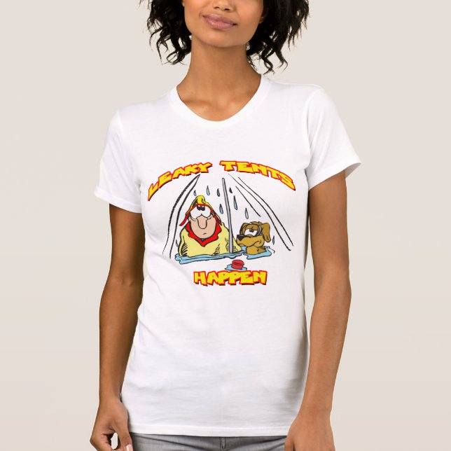 Camping-LeakyTents T-Shirt (Front)