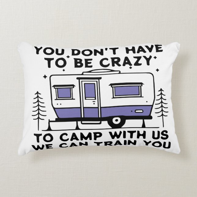 Camping Legend Since Forever Accent Pillow (Front)