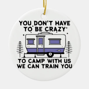 Camping Legend Since Forever Ceramic Ornament