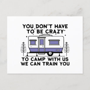Camping Legend Since Forever Holiday Postcard