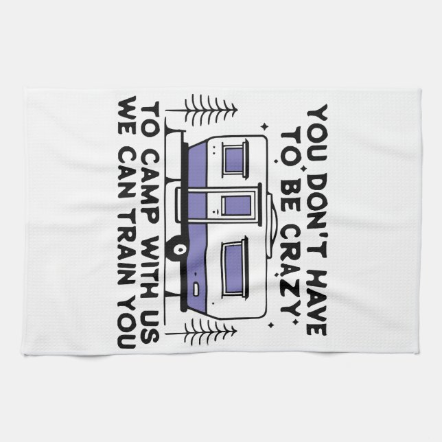 Camping Legend Since Forever Kitchen Towel (Horizontal)