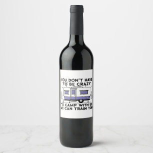 Camping Legend Since Forever Wine Label