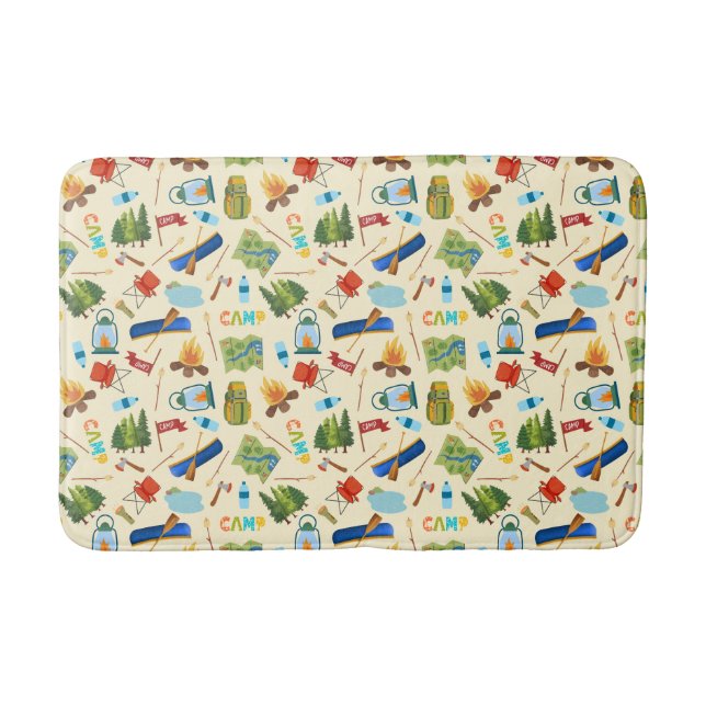 Camping Life Bath Mat (Front)
