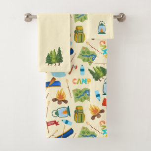 Camping Life Bath Towel Set