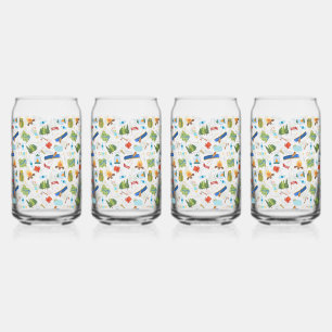 Camping Life Can Glass