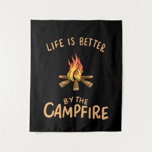Camping - Life Is Better By The Campfire Tapestry