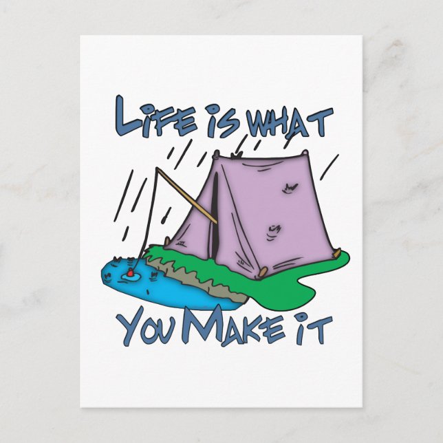 Camping Life Postcard (Front)