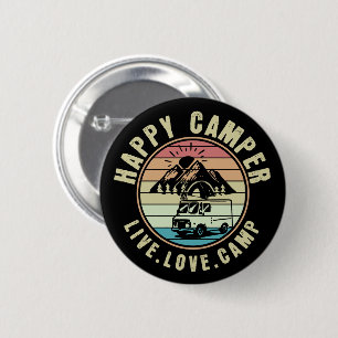 Camping- Live. Love. Camp Outdoors 2 Inch Round Button