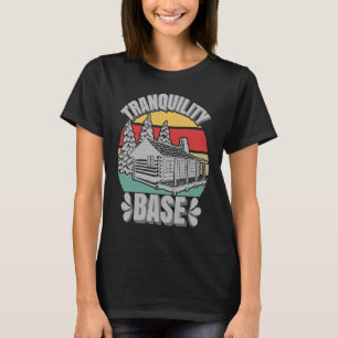 Camping Log Cabin Tranquillity Base Camper  Vacati T-Shirt