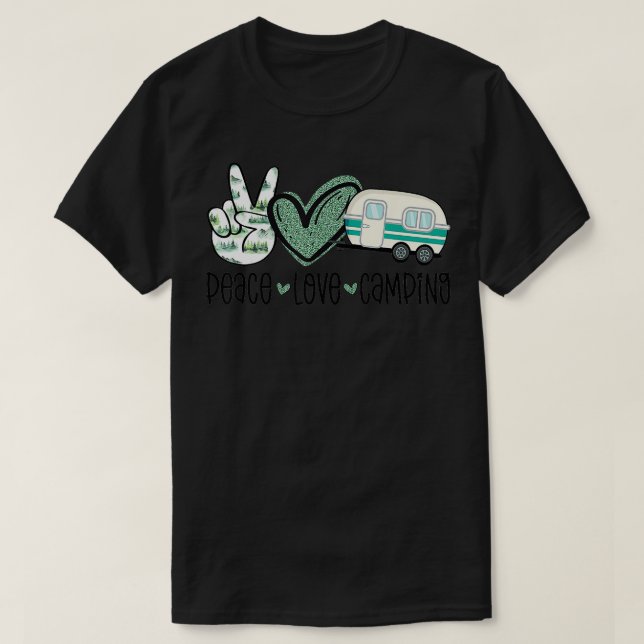 Camping Lover Camper Adventure Mountain Camp  T-Shirt (Design Front)
