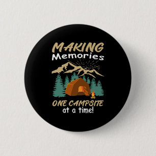 CAMPING Making Memories 2 Inch Round Button
