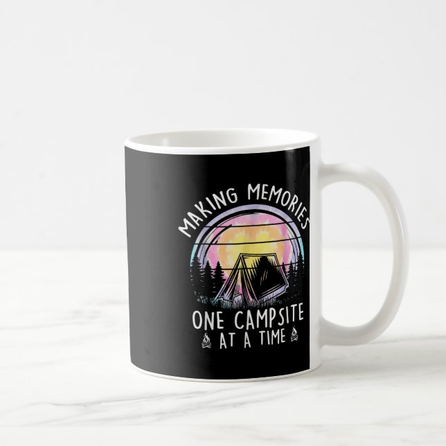 Camping Making Memories One Campsite At A Time  Coffee Mug (Right)
