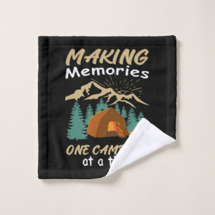 CAMPING Making Memories Wash Cloth
