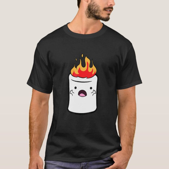 Camping Marshmallow Love Marshmallows T-Shirt (Front)