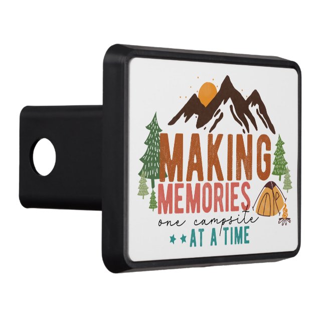 Camping Memories Trailer Hitch Cover (Right)