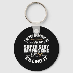 Camping Men Camper Rv Camping Vacation Camping Dad Keychain