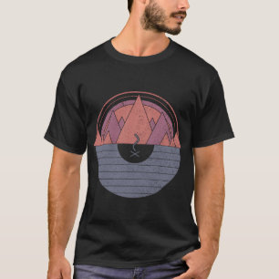 Camping Minimal Mountains Scout Camper Outr girl T-Shirt