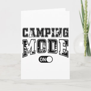 Camping Mode On Outdoor Camper Nature Lover Advent Card