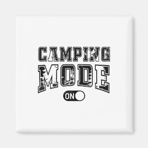Camping Mode On Outdoor Camper Nature Lover Advent Magnet