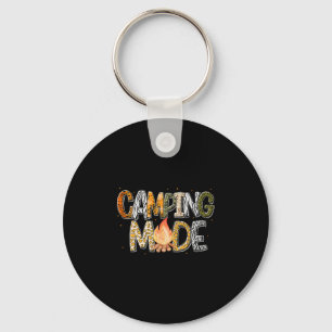 Camping Mode Summer Adventure Campfire Nature Love Keychain