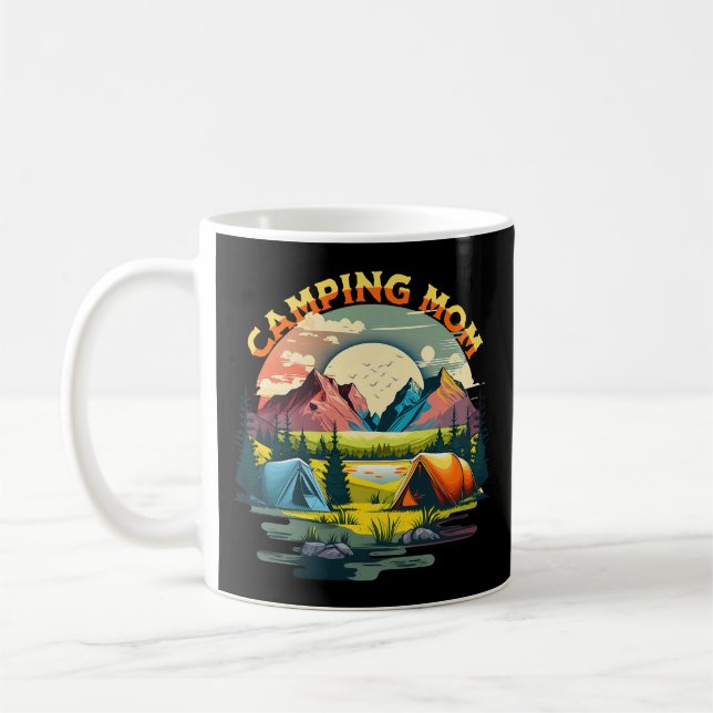 Camping Mom Coffee Mug (Left)