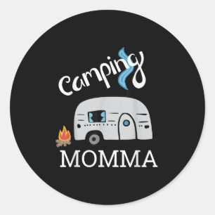 Camping Mom Shirt  Classic Round Sticker
