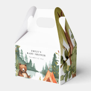 Camping Mountain Rustic Baby Shower Favor Box