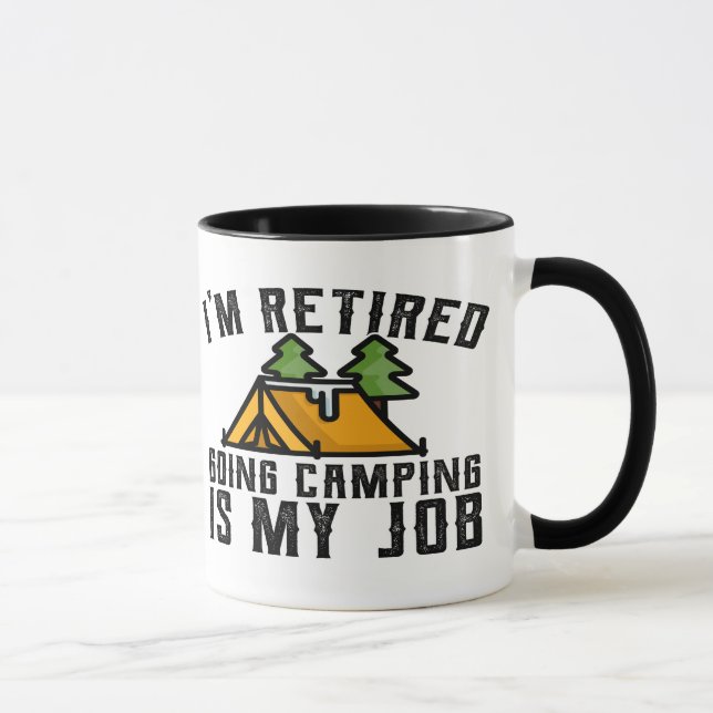 Camping Mug pour Camping à la retraite est mon tra (Droite)