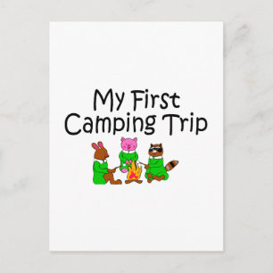 Camping My First Camping Trip Postcard