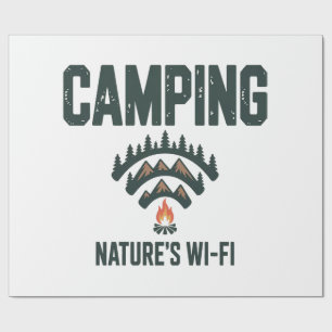 Camping Natures Wifi Wrapping Paper