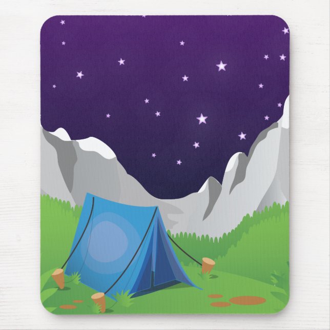 Camping - Night Time Mouse Pad (Front)