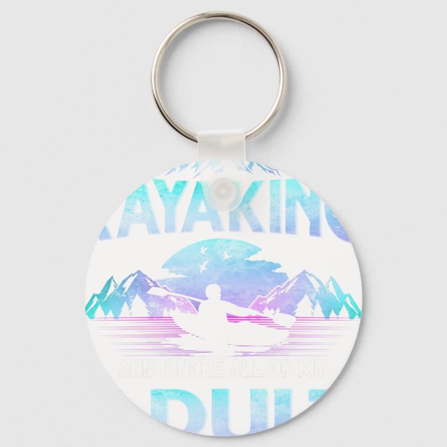 Camping - Old Man Problems. Keychain (Front)