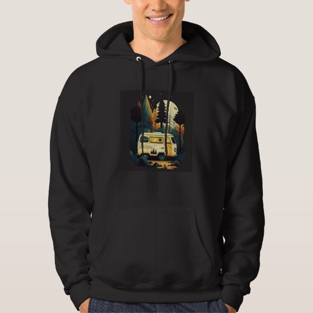Camping Outdoor Adventure Forest Hoodie (Front)