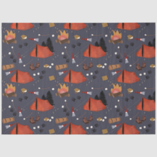 Camping Outdoor Adventure Summer Campfire Tissue Paper