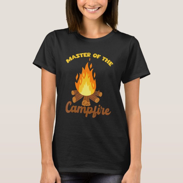 Camping Outdoor Designs Master Of The Campfire T-Shirt (Front)