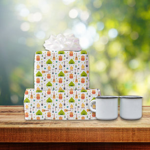 Camping Outdoor Gear Pattern Wrapping Paper