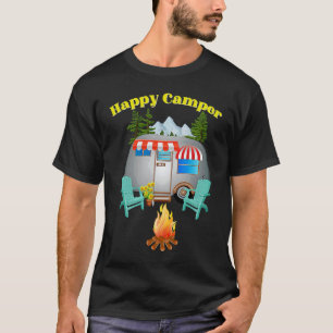 Camping Outdoor National Park Happy Forest Camper T-Shirt